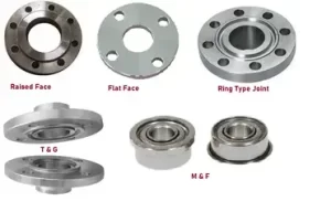 انواع پیشانی فلنج یا سطح فلنج (flange-faces)